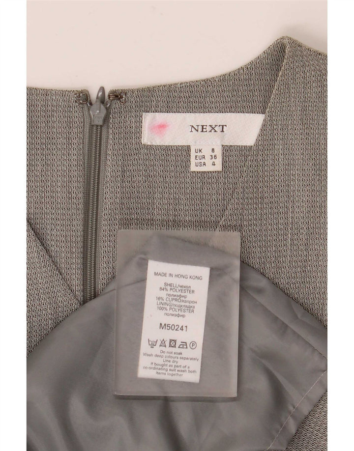 Next Ärmelloses Etuikleid für Damen, Größe S, Größe S, Grau, Cupro