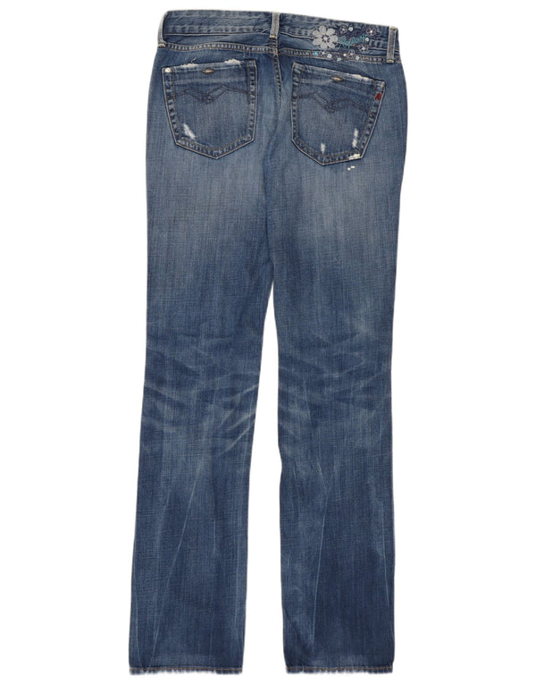 REPLAY Damen-Jeans, gerade, W30, L34, Blau, Baumwolle, Designer