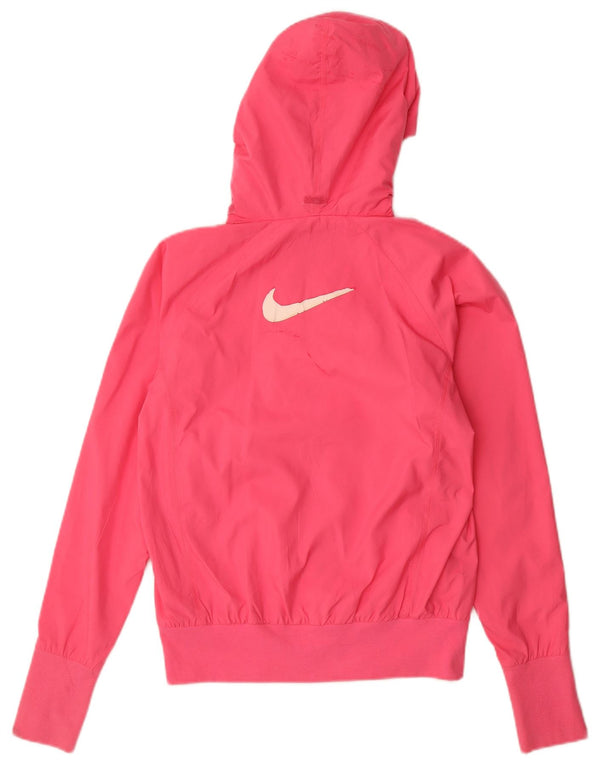 Nike Damen-Trainingsanzug mit Kapuze und Grafik, Gr. 8/10, klein, Rosa