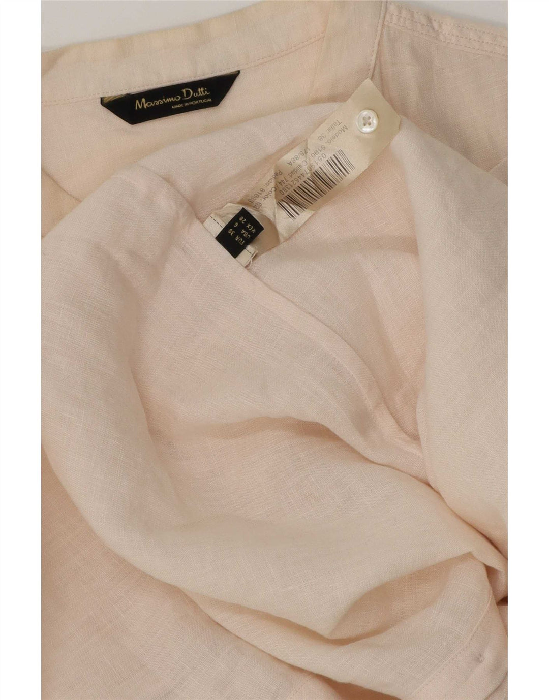 Massimo Dutti Damen Overshirt-Hemd EU 38 Small Beige