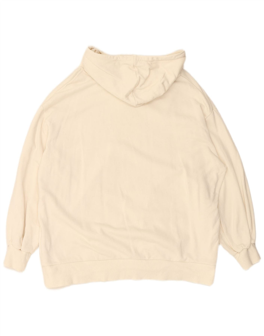 PUMA Damen Übergroßer Kapuzenpullover UK 14 Mittelweiße Baumwolle