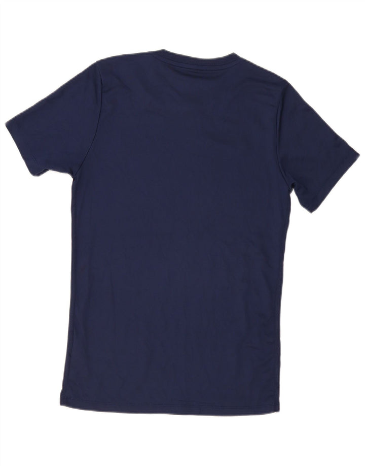 Nike Herren Dri Fit T-Shirt Top Small Marineblau Polyester