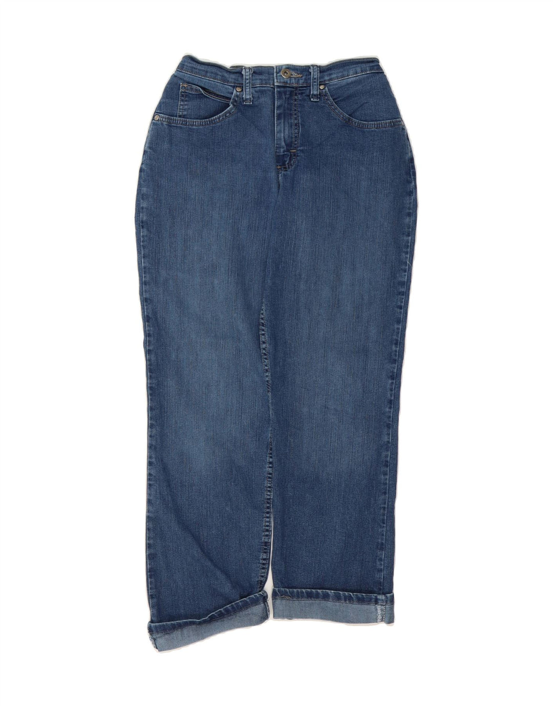 LEE Womens Classic Fit Cropped Jeans US 8 Medium W30 L25 Blue Cotton Vintage Lee and Second-Hand Lee from Messina Hembry 