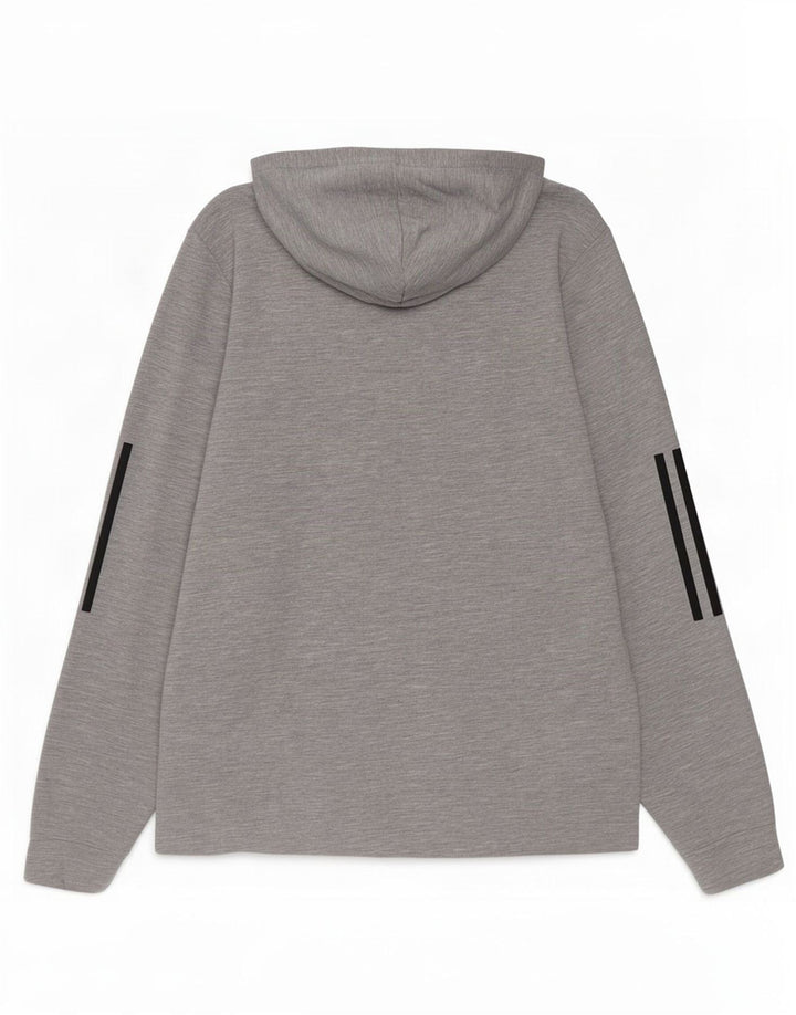 Adidas Herren Graphic Hoodie Pullover Small Grau Polyester