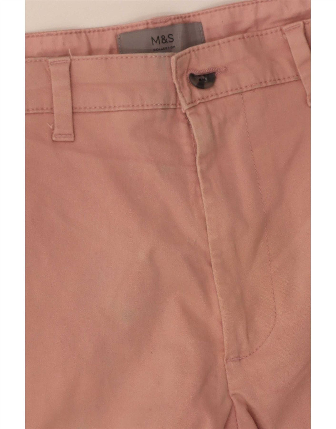 Marks & Spencer Herren Chinoshorts W32 mittelrosa Baumwolle