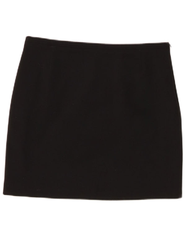 Pinko Damen Minirock UK 12 Medium W30 Schwarz Polyester