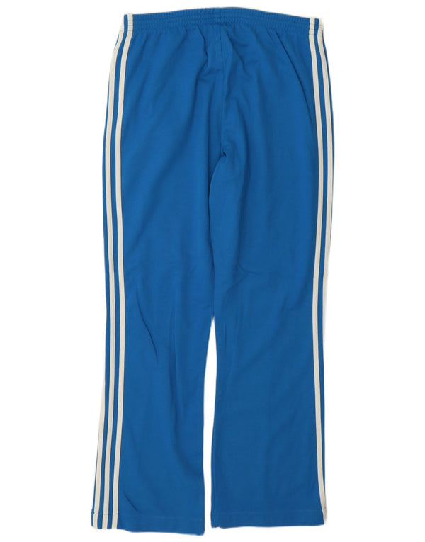 Adidas Herren-Trainingshose aus mittelblauer Baumwolle