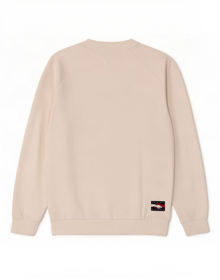 Tommy Hilfiger Herren-Sweatshirt mit Grafik, mittelweiße Baumwolle