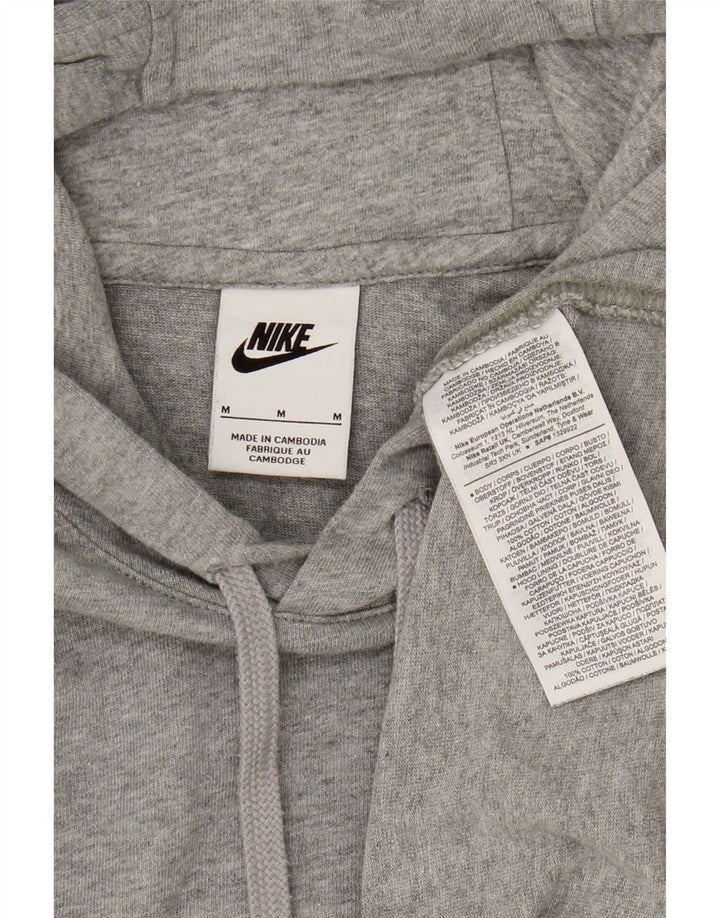NIKE Womens Hoodie Jumper UK 14 Medium Grey Cotton Vintage Nike and Second-Hand Nike from Messina Hembry 