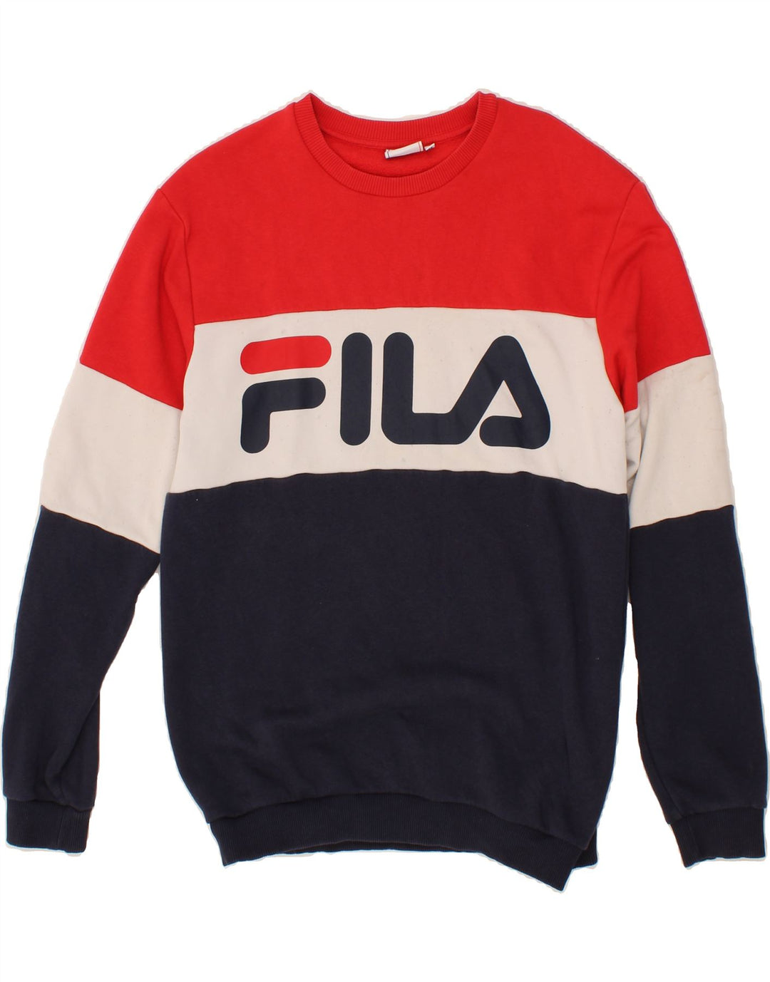 FILA Herren-Sweatshirt mit Grafik, mittelgroß, mehrfarbig, Farbblock