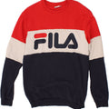 FILA Herren-Sweatshirt mit Grafik, mittelgroß, mehrfarbig, Farbblock