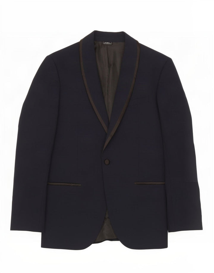 Marks & Spencer Herren-Blazer mit 1 Knopf, Größe UK 40, mittleres Marineblau