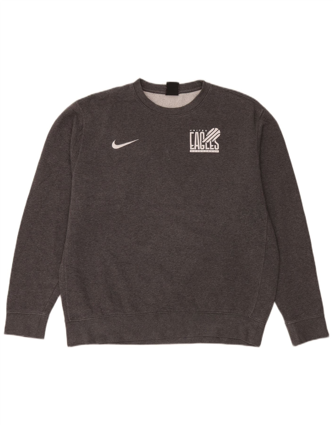 Nike Herren-Sweatshirt „Eagles Graphic“, groß, aus grauer Baumwolle