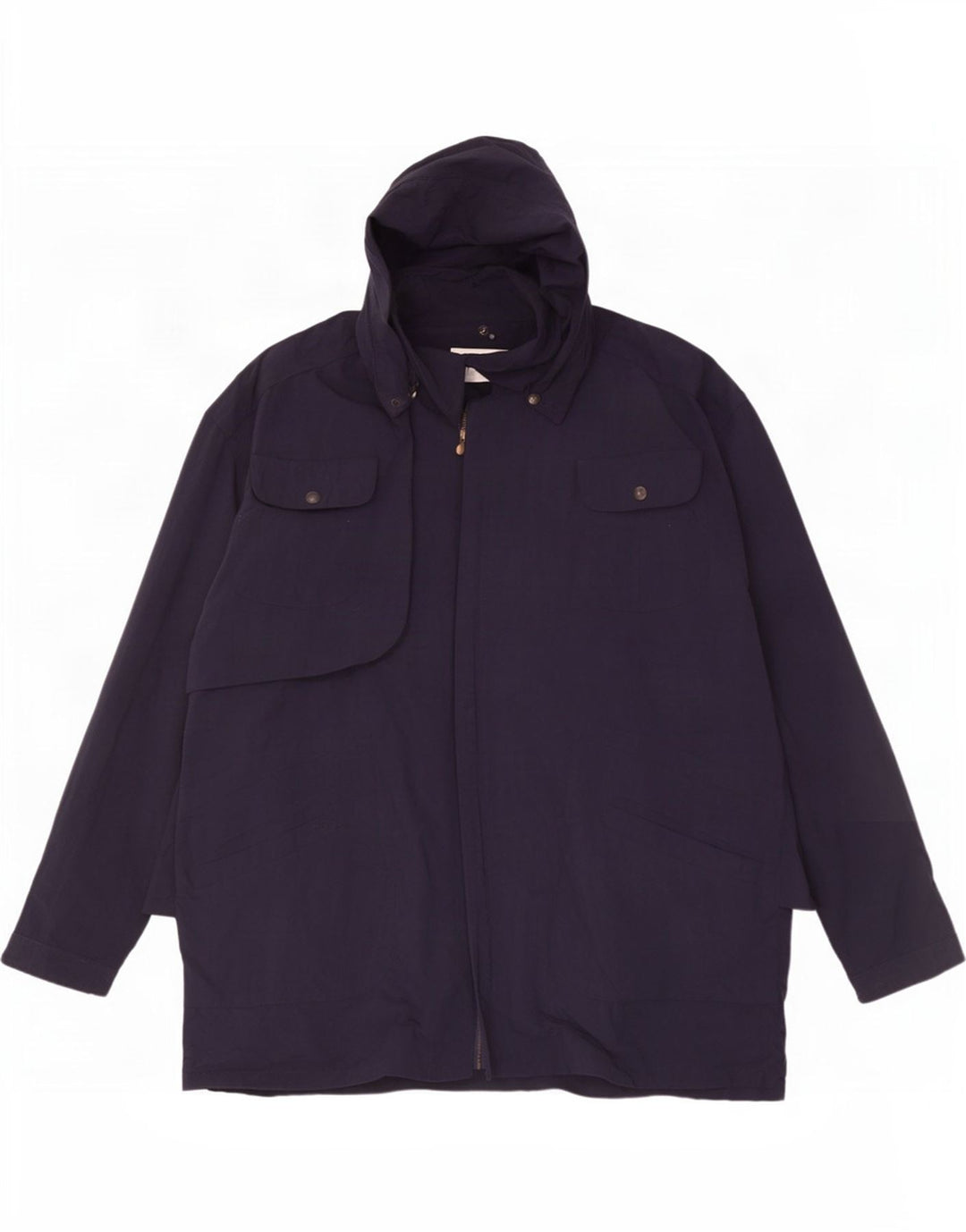 Trussardi Herren-Utility-Jacke mit Kapuze, UK 42 XL, Marineblau