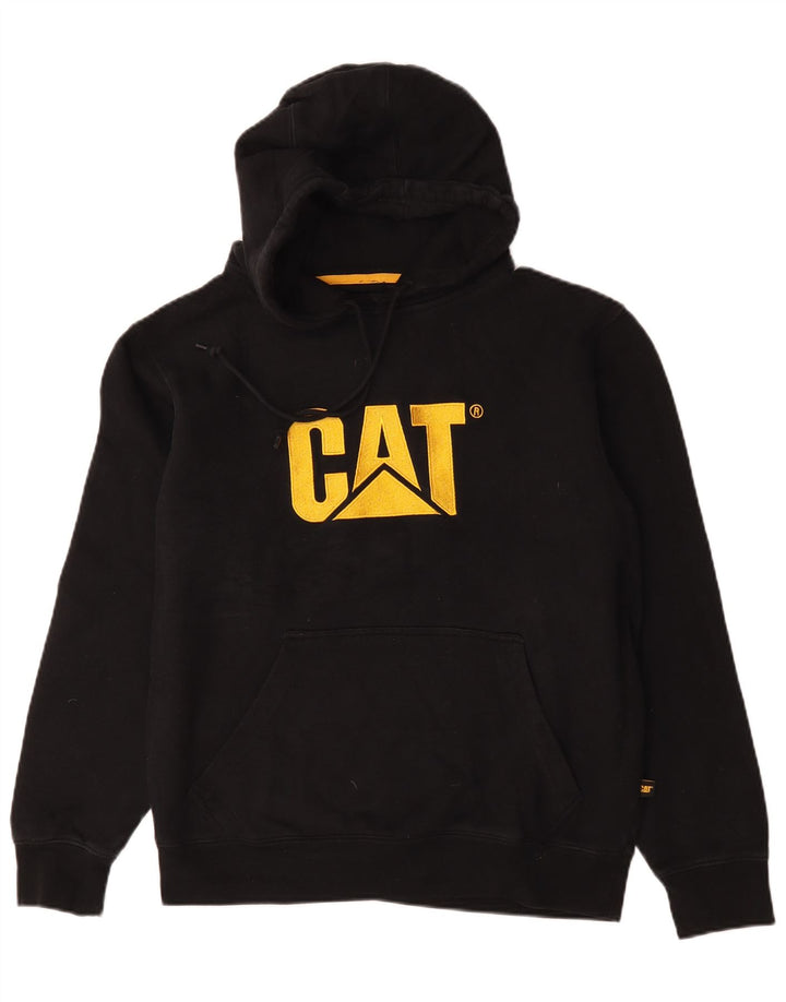 Caterpillar Herren-Kapuzenpullover mit Grafik, mittelschwarz, Baumwolle