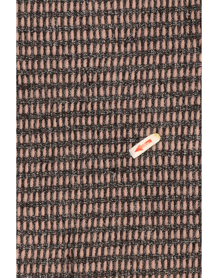 Übergroßes T-Shirt-Oberteil von Zara für Damen, UK 14, Mittelschwarz, gestreift, Polyester