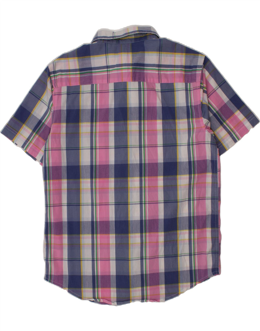WRANGLER Boys Short Sleeve Shirt 15-16 Years 2XL Multicoloured Check Vintage Wrangler and Second-Hand Wrangler from Messina Hembry 