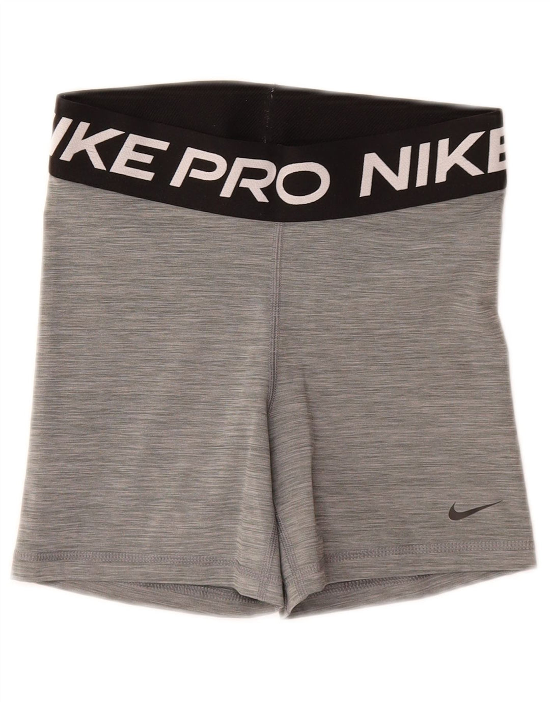 Nike Damen Dri Fit Graphic Sport Shorts UK 10 Small Grau meliert