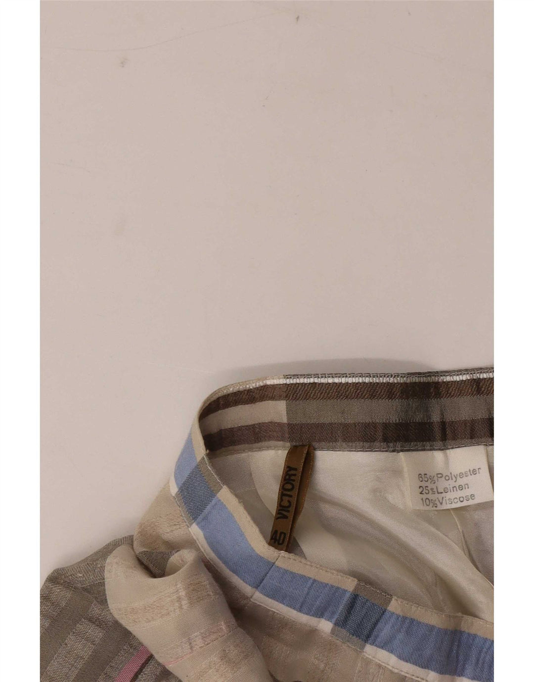 Victory Damen-Rock in A-Linie mit hoher Taille, EU 40, mittelgroß, W26, grau kariert