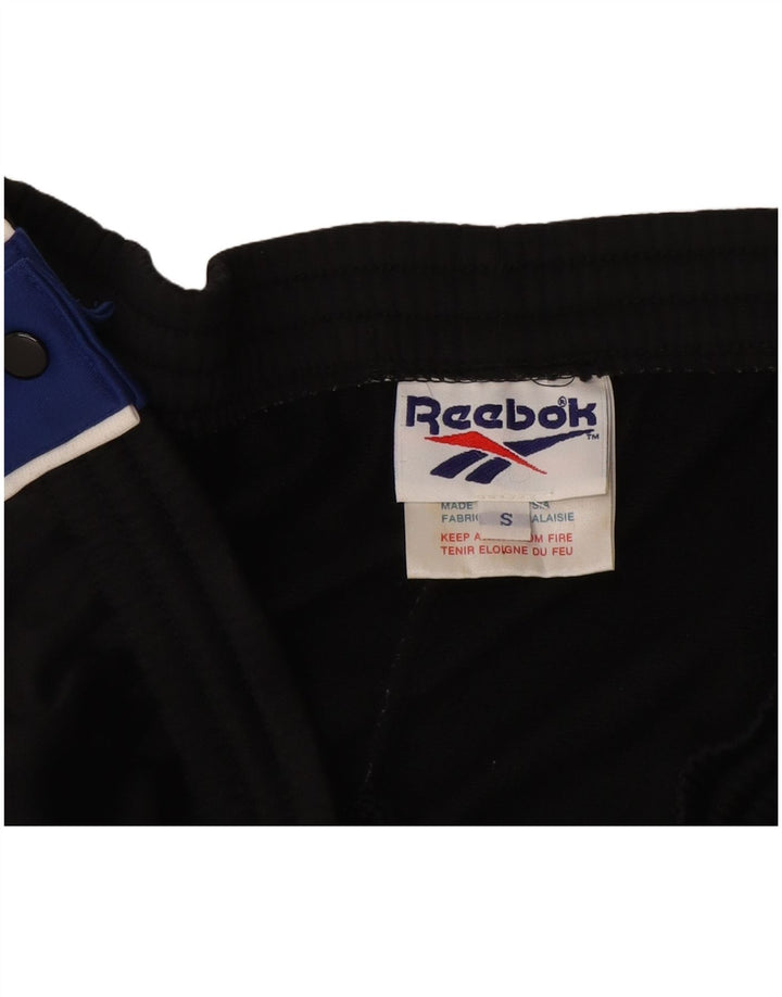 Reebok Herren-Trainingshose, Größe S, Schwarz, Colourblock-Polyester