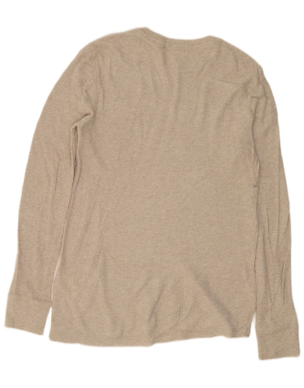 POLO RALPH LAUREN Herren Top Langarm Große Beige Baumwolle