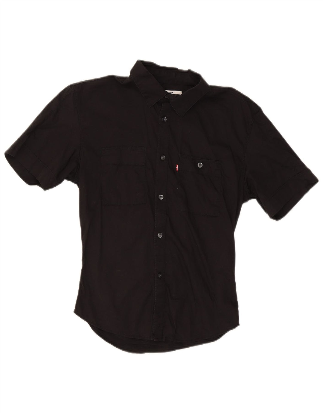 Levi's Herren Kurzarm-Slim-Fit-Hemd, Größe S, Schwarz, Baumwolle