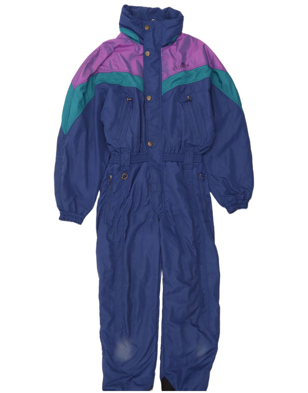 Ellesse Mens Hooded Ski Jumpsuit IT 52 Large Navy Blue Colourblock