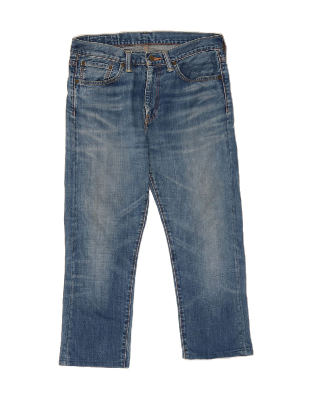 LEVI'S Mens 508 Cropped Jeans W32 L23 Blue Cotton Vintage Levi's and Second-Hand Levi's from Messina Hembry 