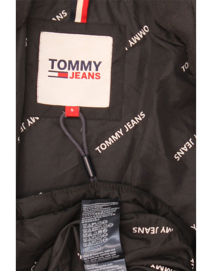Tommy Hilfiger Damen Übergroßer gepolsterter Mantel UK 10 Small Schwarz Polyester