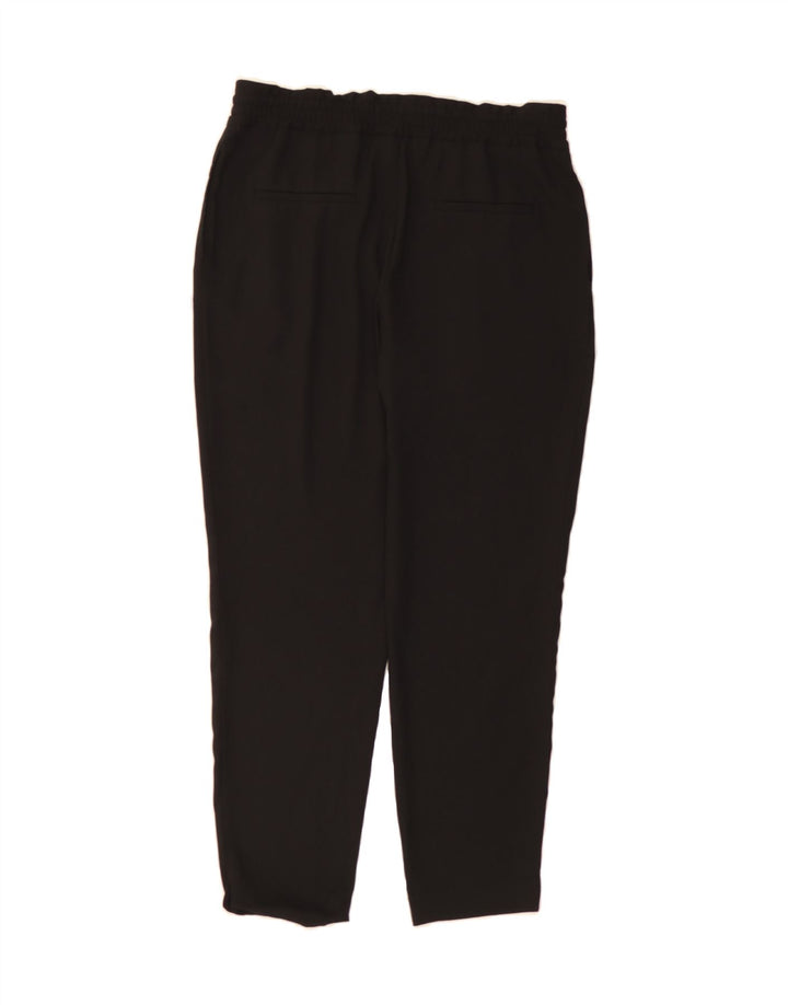 ZARA Womens Pegged Casual Trousers Medium W32 L28 Black Vintage Zara and Second-Hand Zara from Messina Hembry 
