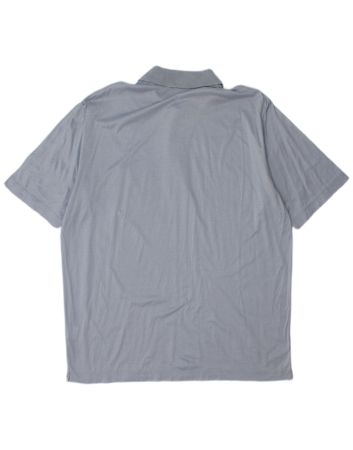 Corneliani Herren Poloshirt XL Blau Baumwolle