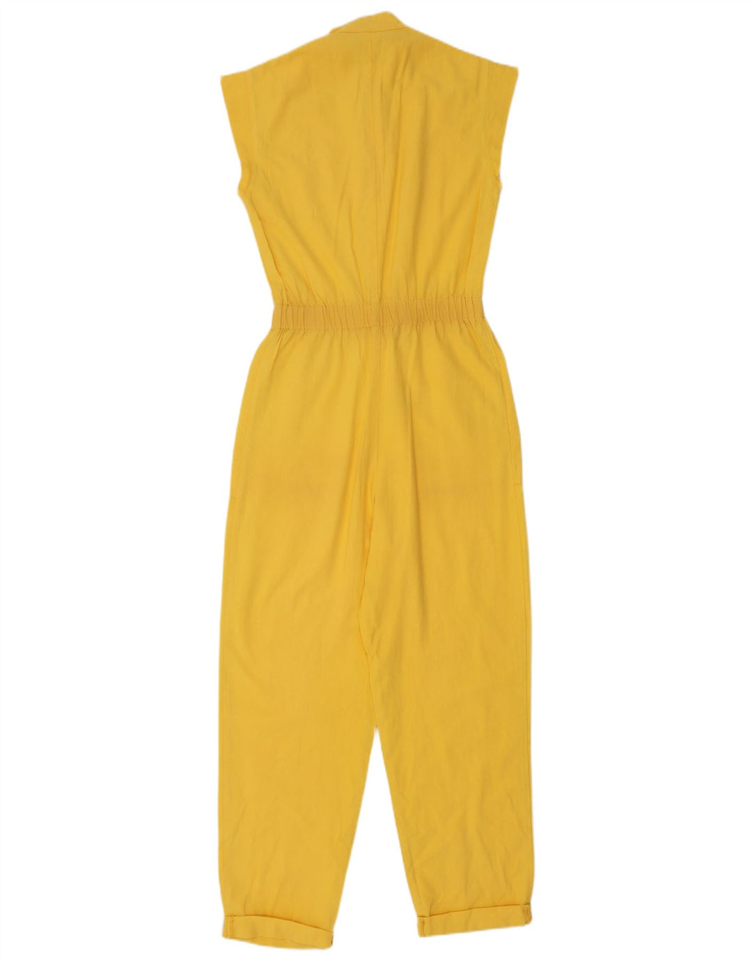 Vintage Damen Ärmelloser Overall IT 40 Klein Gelb