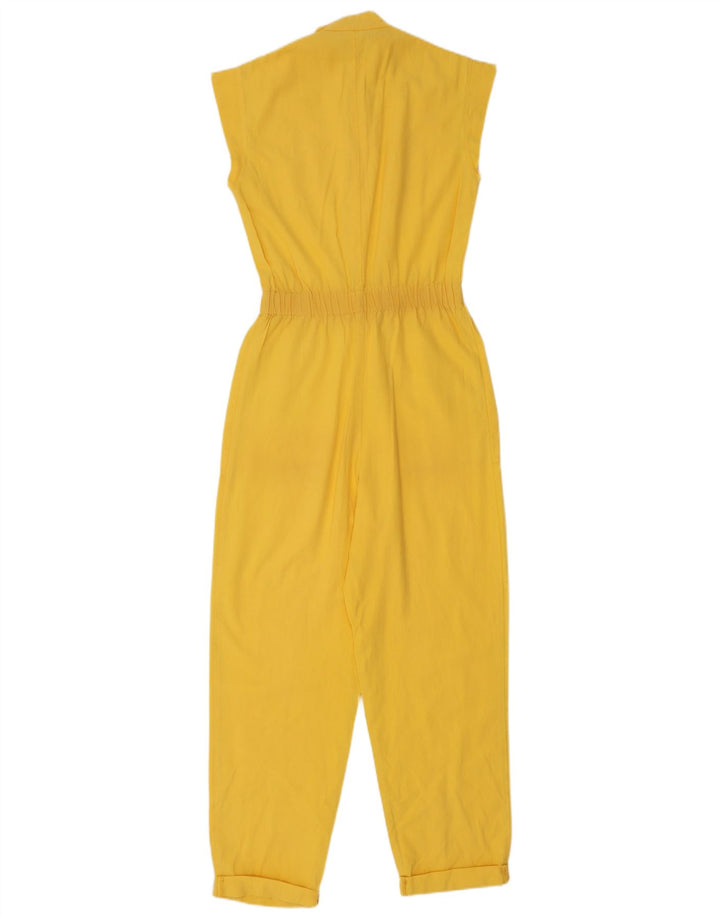 Vintage Damen Ärmelloser Overall IT 40 Klein Gelb