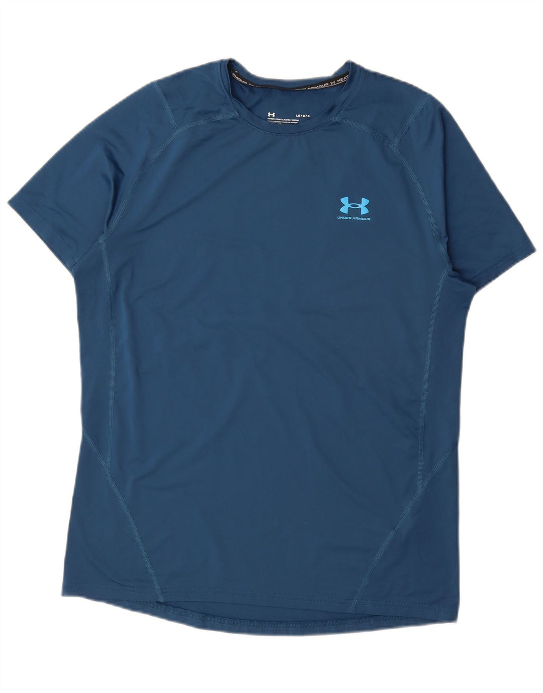 Under Armour Herren Heat Gear T-Shirt Top Large Blau