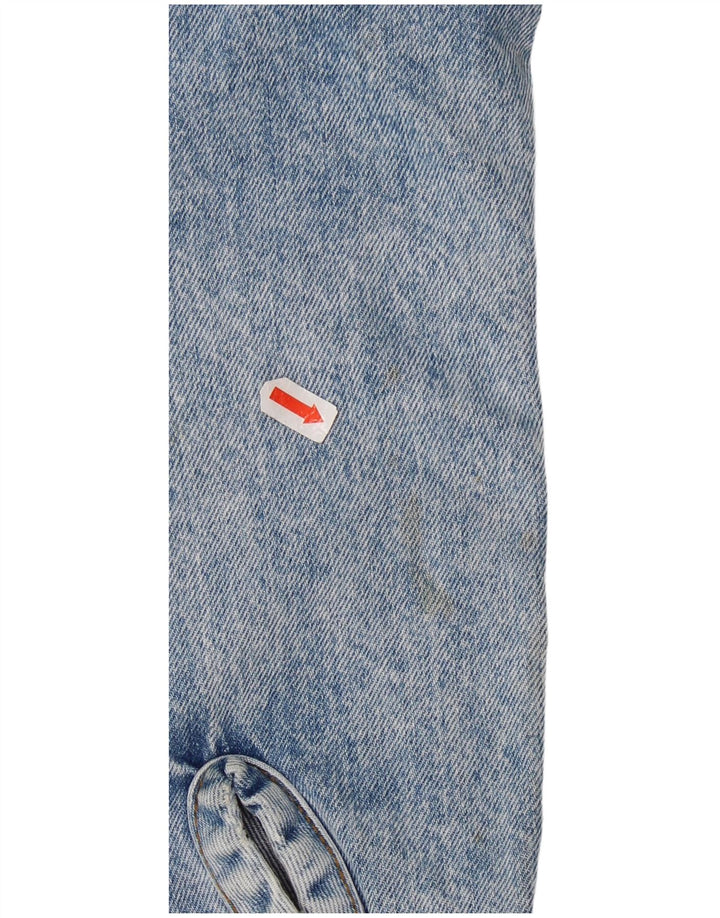 Vintage Damen Jeansjacke UK 12 Mittelblaue Baumwolle
