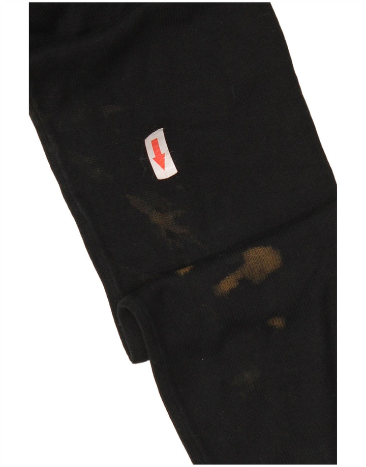 Zara Damen-Pullover mit V-Ausschnitt, Gr. 14, Schwarz