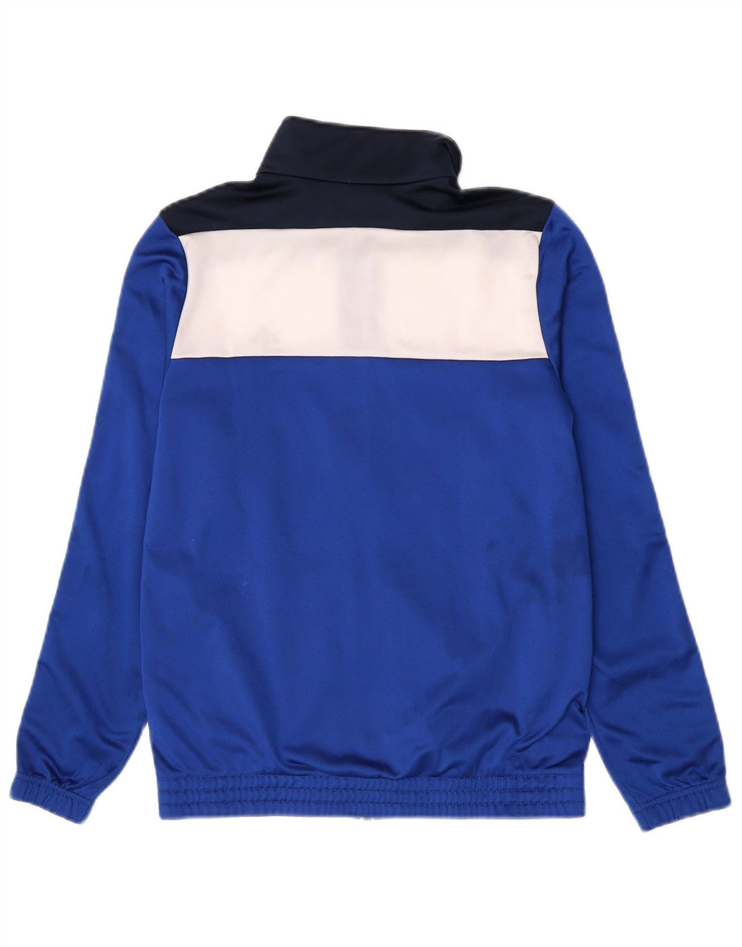Adidas Jungen-Trainingsanzug-Top-Jacke, 13–14 Jahre, blaues Colourblock-Polyester