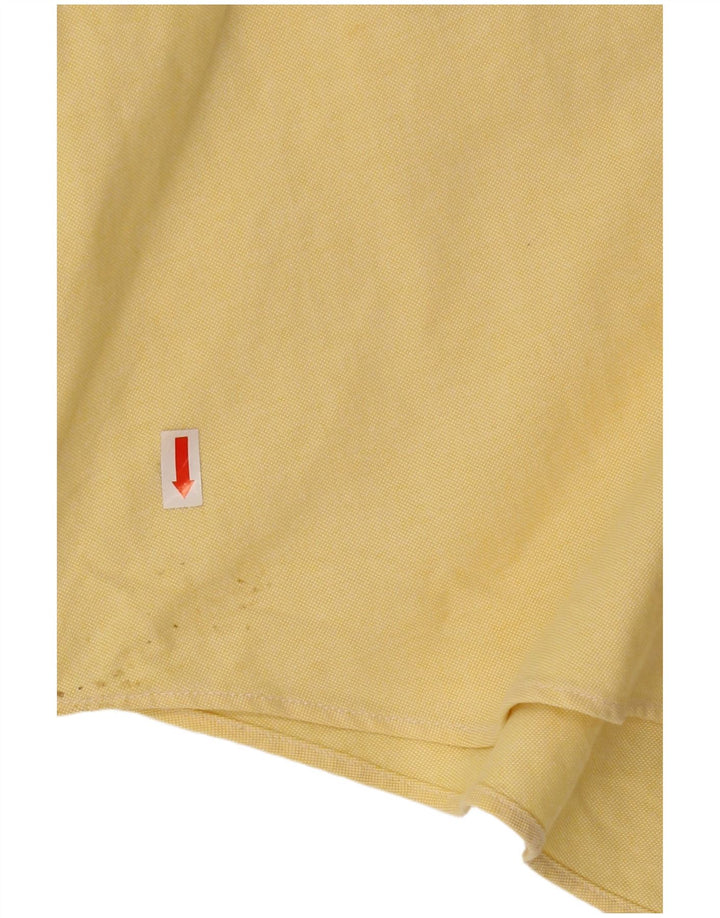 Tommy Hilfiger Herrenhemd, groß, gelbe Baumwolle