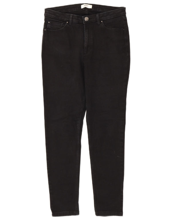 Marks & Spencer Damen Skinny Jeans UK 12 Medium W30 L27 Schwarze Baumwolle