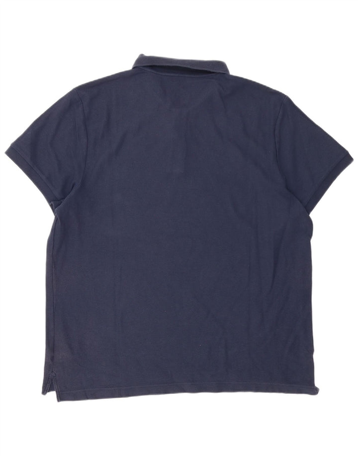 Nike Herren Poloshirt 2XL Marineblau Baumwolle