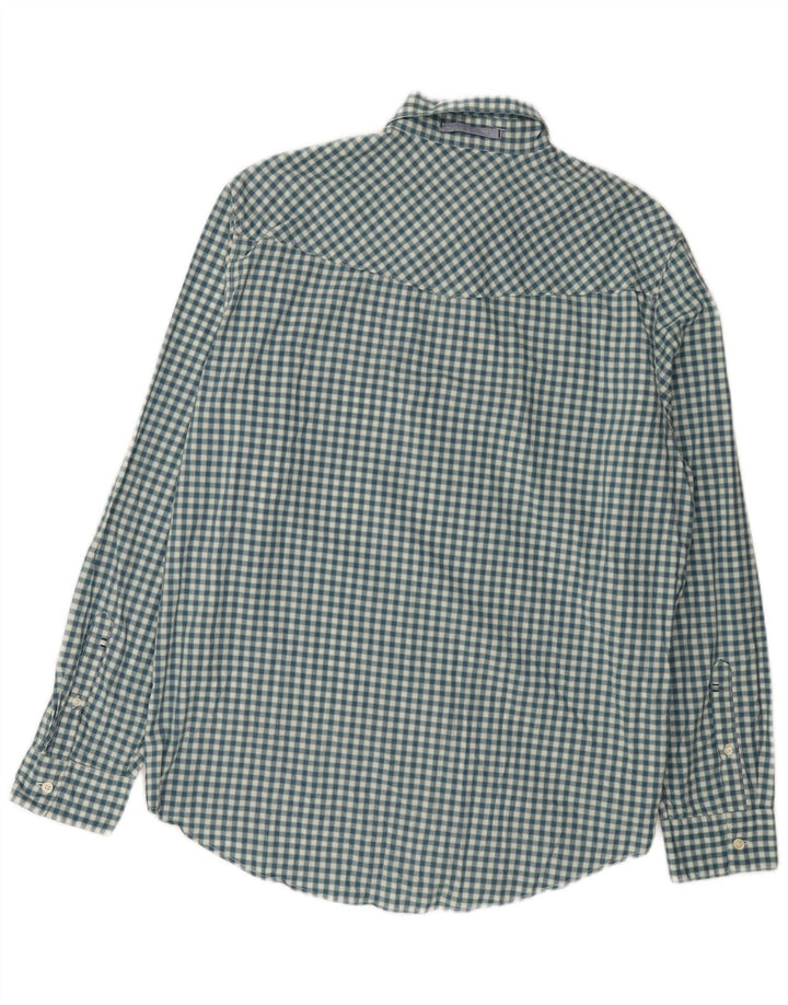 Levi's Herren-Hemd mit Standard-Passform, XL, blau, Gingham-Baumwolle