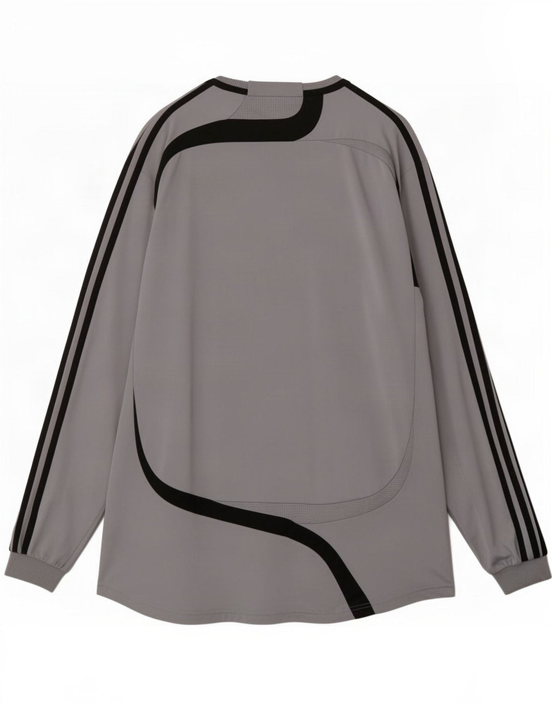 Adidas Herren Top Langarm XL Grau Colourblock Polyester