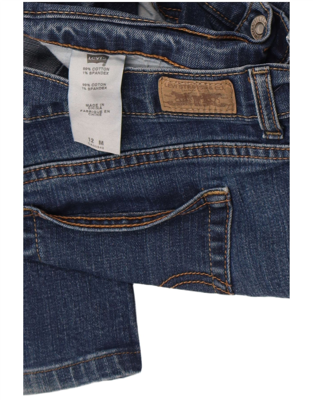 Levi's Damen 512 Bootcut Jeans US 12 Large W32 L30 Blaue Baumwolle