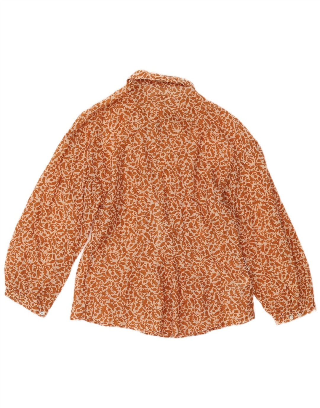 Massimo Dutti Damen 3/4-Ärmel-Hemdbluse EU 38 Small Beige Floral