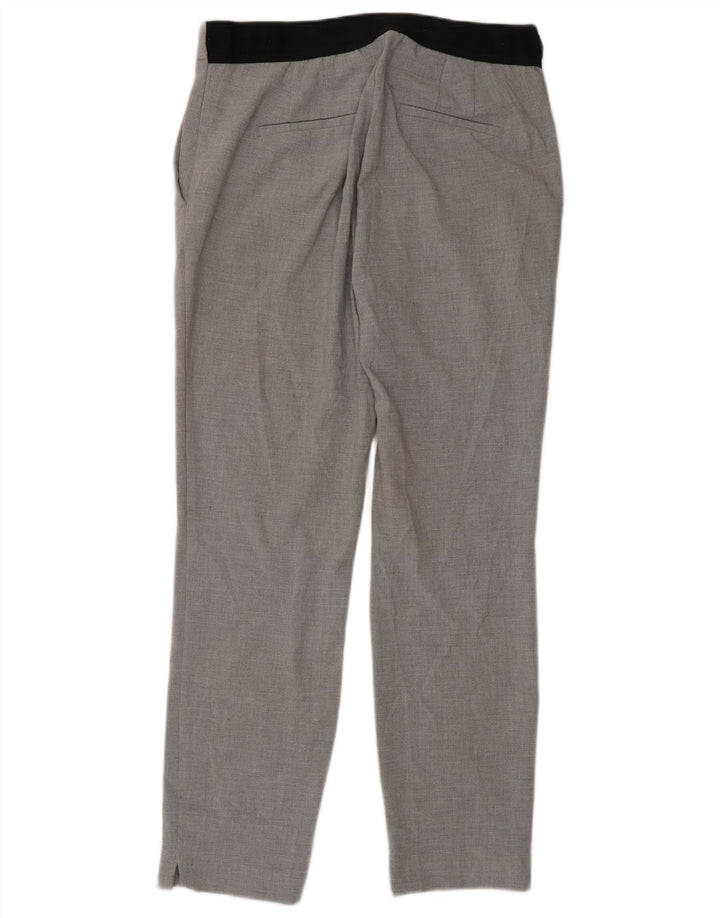 Zara Damen-Anzughose, schmal zulaufend, Größe L, W30, L29, Grau, Polyester
