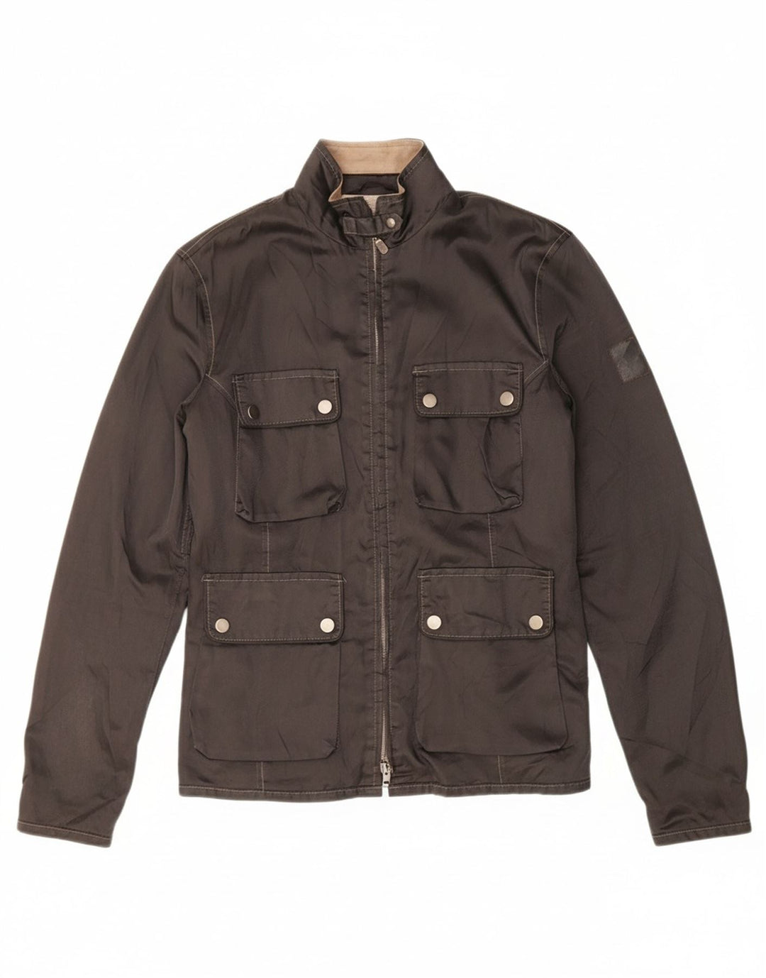 BELSTAFF Mens Utility Jacket EU 46 Small Black Polyester