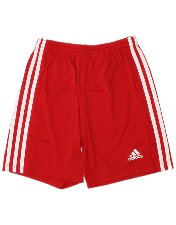 Adidas Jungen Aeroready Sportshorts 11–12 Jahre, rotes Polyester