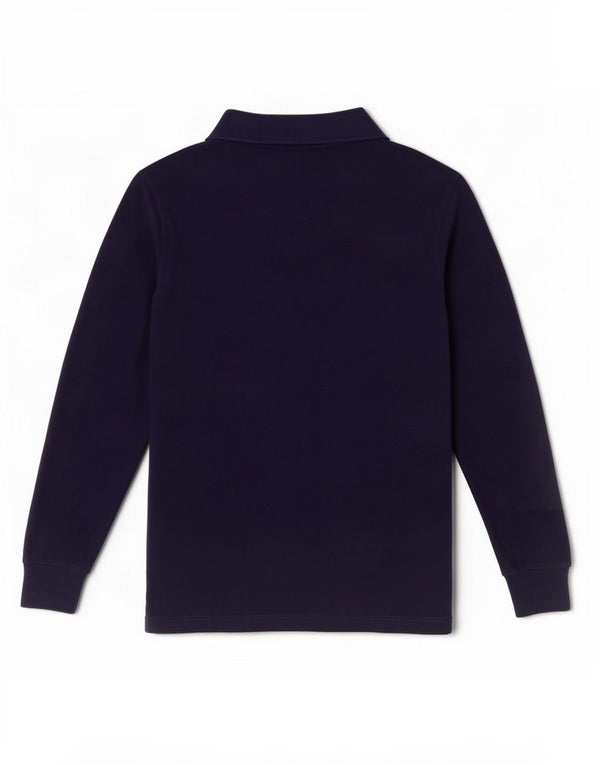 Polo Ralph Lauren Langarm-Poloshirt für Jungen, 6–7 Jahre, marineblaue Baumwolle