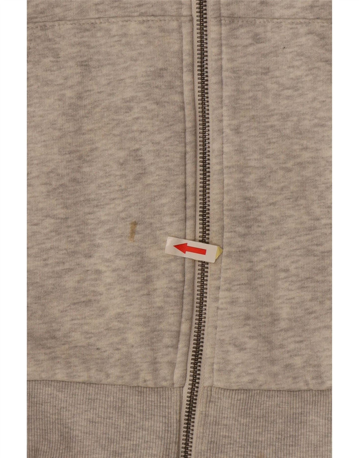 JACK & JONES Herren-Kapuzenpullover mit Reißverschluss, mittelgrau gefleckte Baumwolle