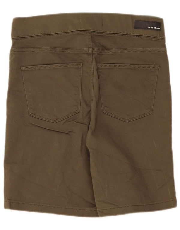 Dkny Womens Casual Shorts Small W27 Khaki Baumwolle
